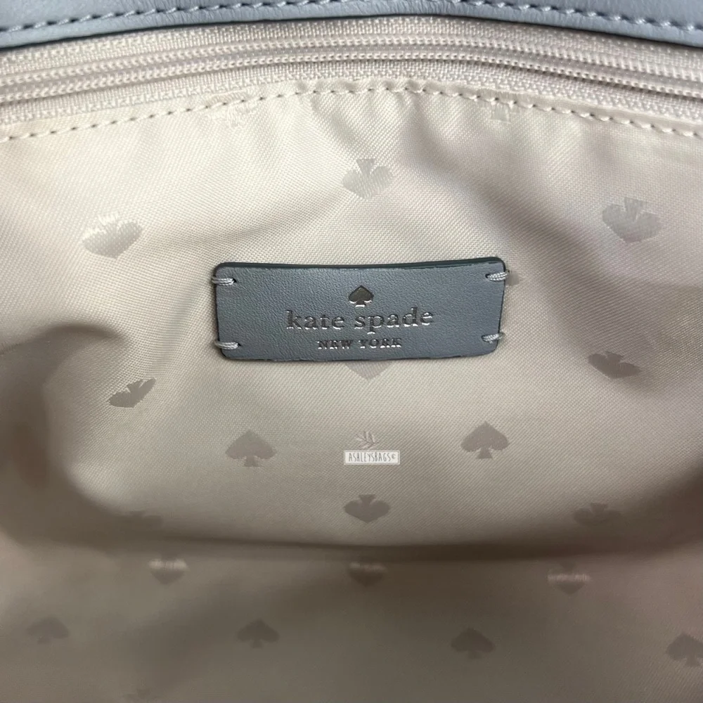Kate Spade Natalia Quilted Leather Medium Flap Crossbody In Brushed Steel